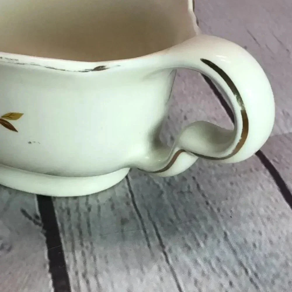 Vintage superior Hall's china gravy boat cottagecore granny entertaining